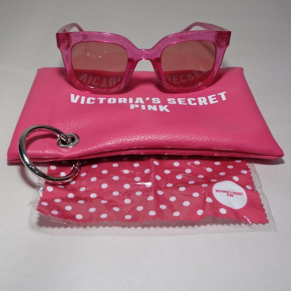 Victoria's Secret PK0024 Pink Glitter New Women's Sunglasses